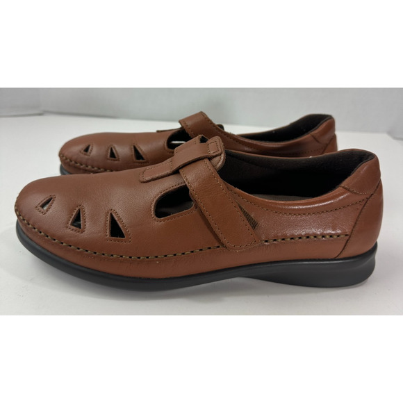 SAS Tripad Comfort Soft Step Leather Roamer Shoes Chestnut Brown Size 10 - Picture 11 of 16